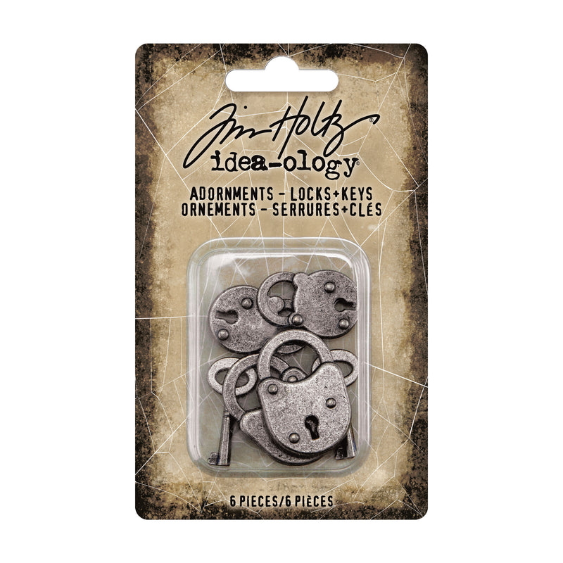 Tim Holtz Idea-Ology - Adornments Locks + Keys Halloween, TH94162 Retired