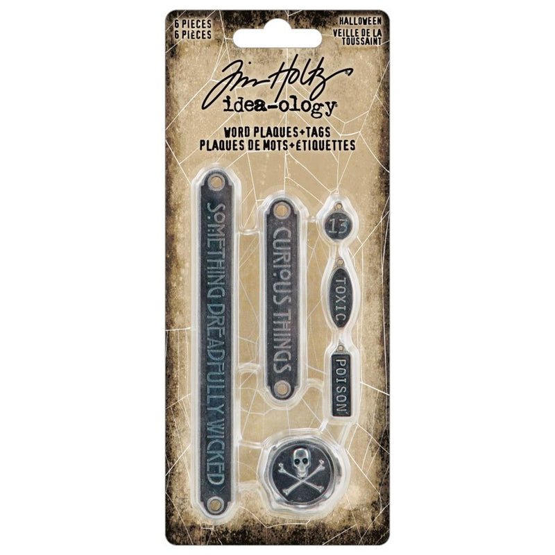 Tim Holtz Idea-Ology - Word Plaques & Tags, TH94341 Halloween 2023 Retired