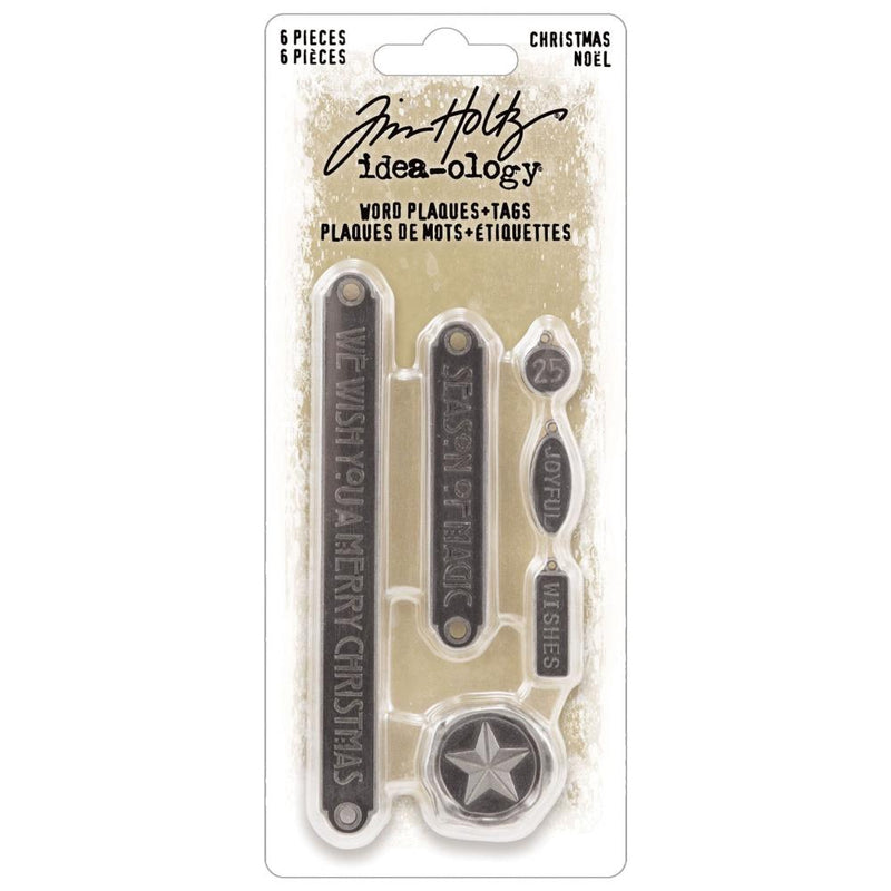 Tim Holtz Idea-Ology - Word Plaques & Tags, TH94352 Christmas 23 Retired