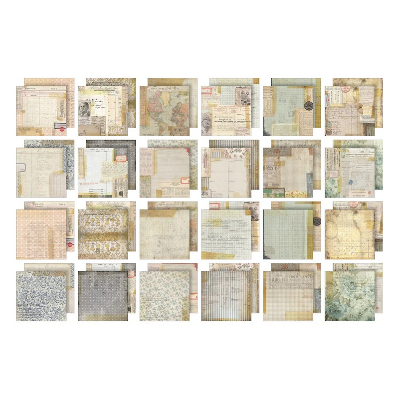 Coming Soon - Tim Holtz Paper Stash 2025 Vault Release 12"X12" - Memoranda, TH94422