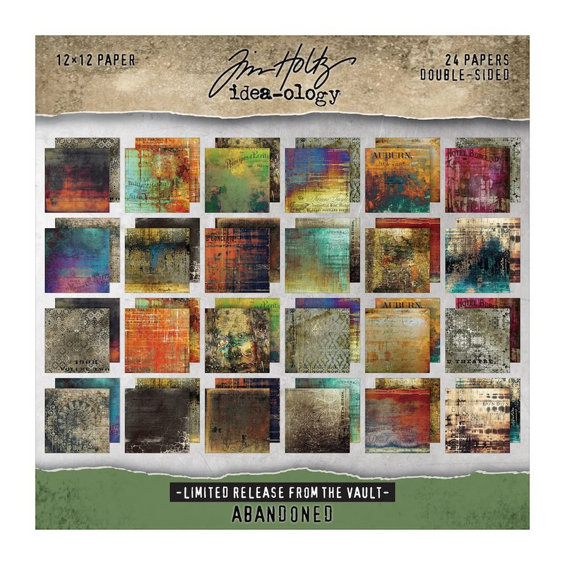 Coming Soon - Tim Holtz idea-ology Paper Stash 2025 Vault - 12x12 - I Want It All Bundle, IWIA12x12