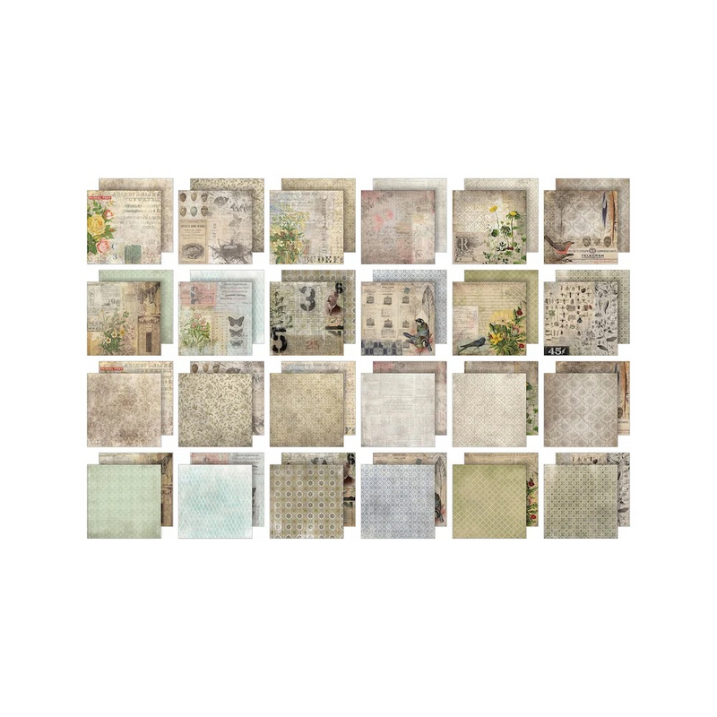 Coming Soon - Tim Holtz idea-ology Paper Stash 2025 Vault Release - 8x8 - I Want It All Bundle, IWIA8x8