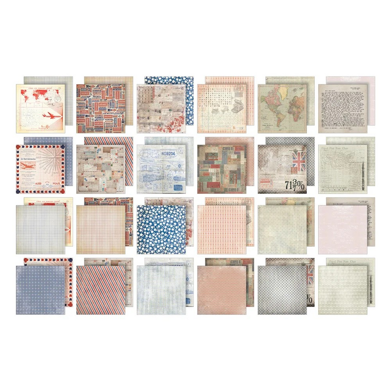 Coming Soon - Tim Holtz Paper Stash 2025 Vault Release 12"X12" - Correspondence, TH94431