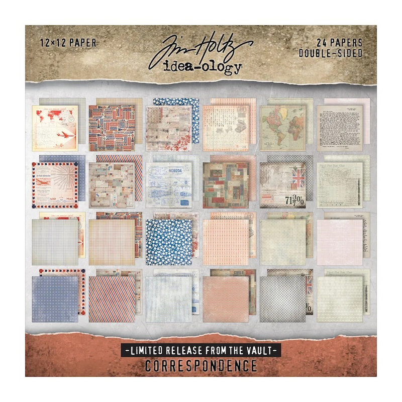 Coming Soon - Tim Holtz idea-ology Paper Stash 2025 Vault - 12x12 - I Want It All Bundle, IWIA12x12