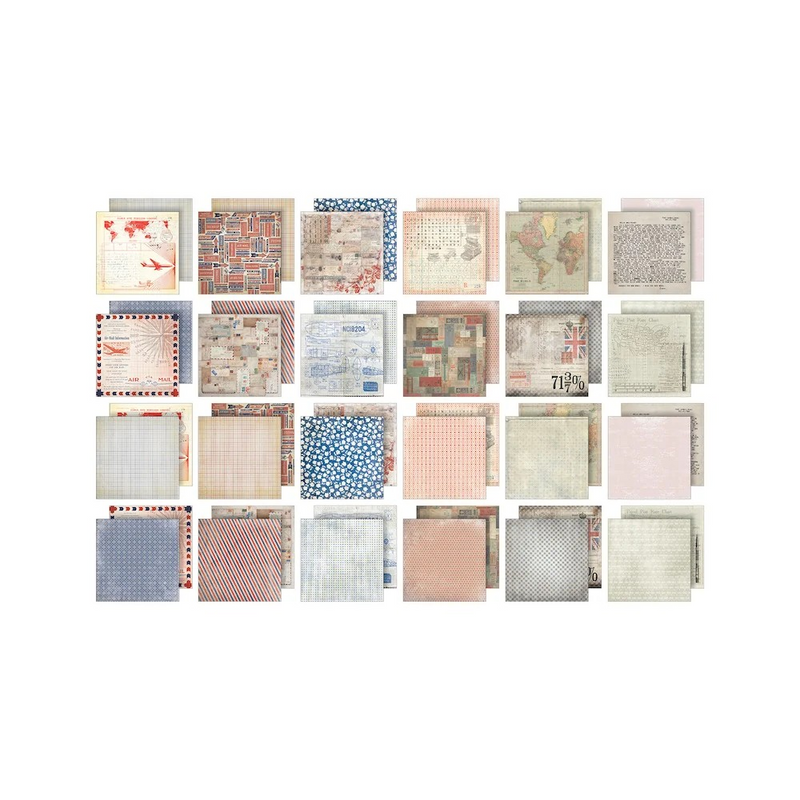 Coming Soon - Tim Holtz idea-ology Paper Stash 2025 Vault Release - 8x8 - I Want It All Bundle, IWIA8x8