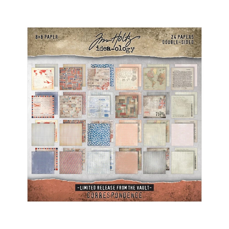 Coming Soon - Tim Holtz idea-ology Paper Stash 2025 Vault Release - 8x8 - I Want It All Bundle, IWIA8x8