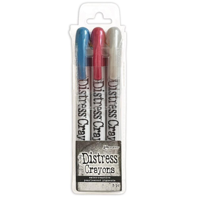 Tim Holtz Distress Crayon Pearl - Holiday Set