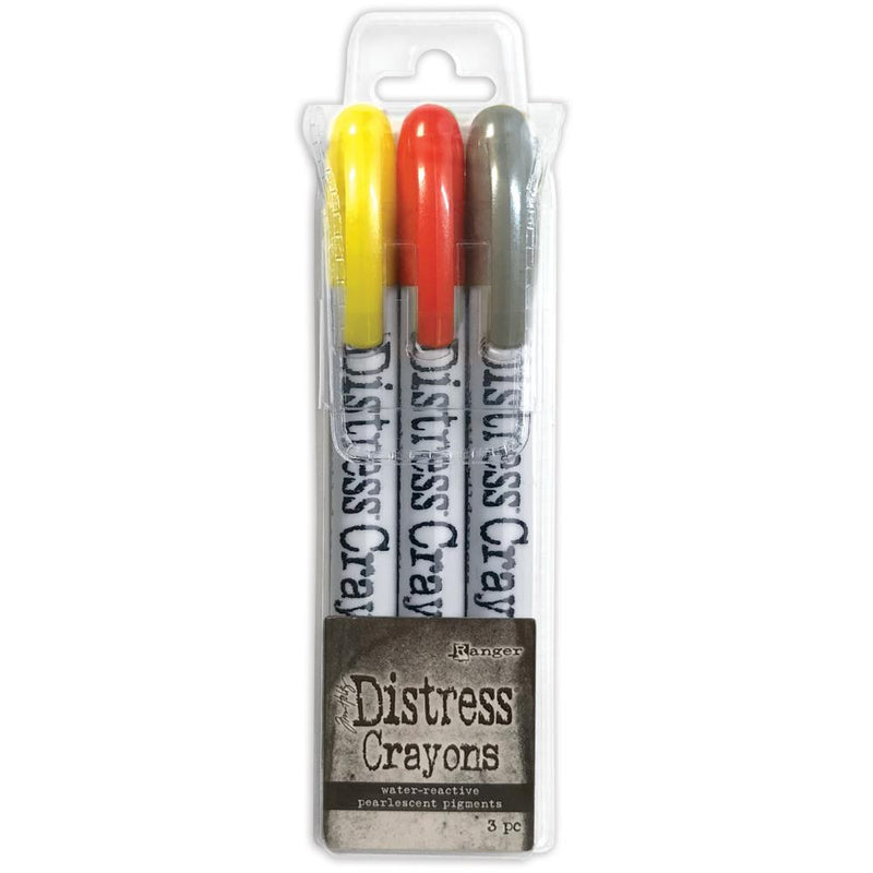 Tim Holtz Distress Crayon Pearl Set 3Pc - Halloween Set