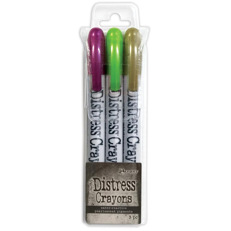 Tim Holtz Distress Crayon Pearl Set 3Pc - Halloween Set