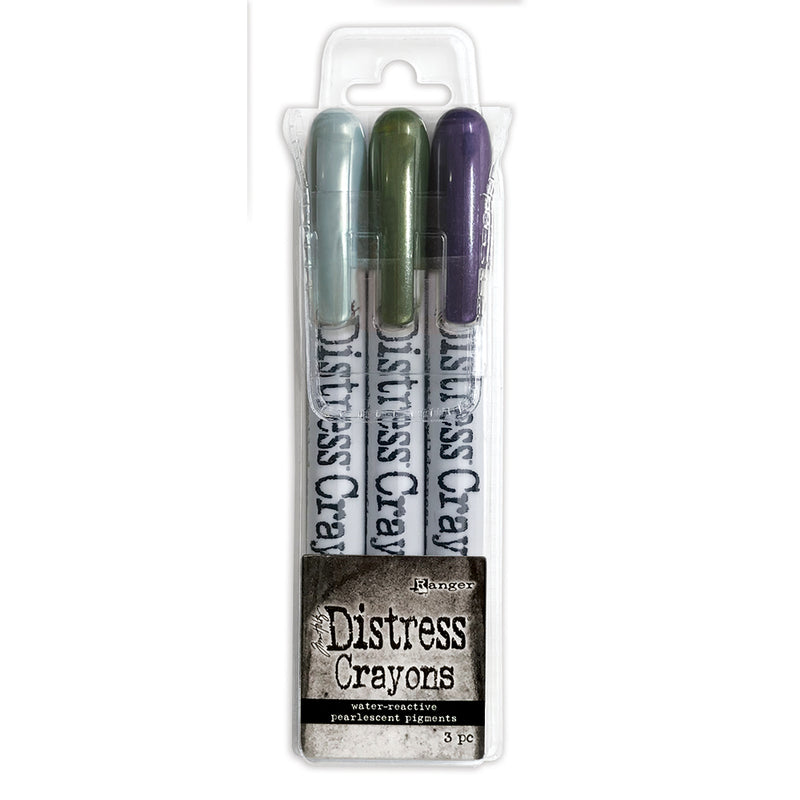 Tim Holtz Distress Crayon Pearl Set 3Pc - Halloween Set