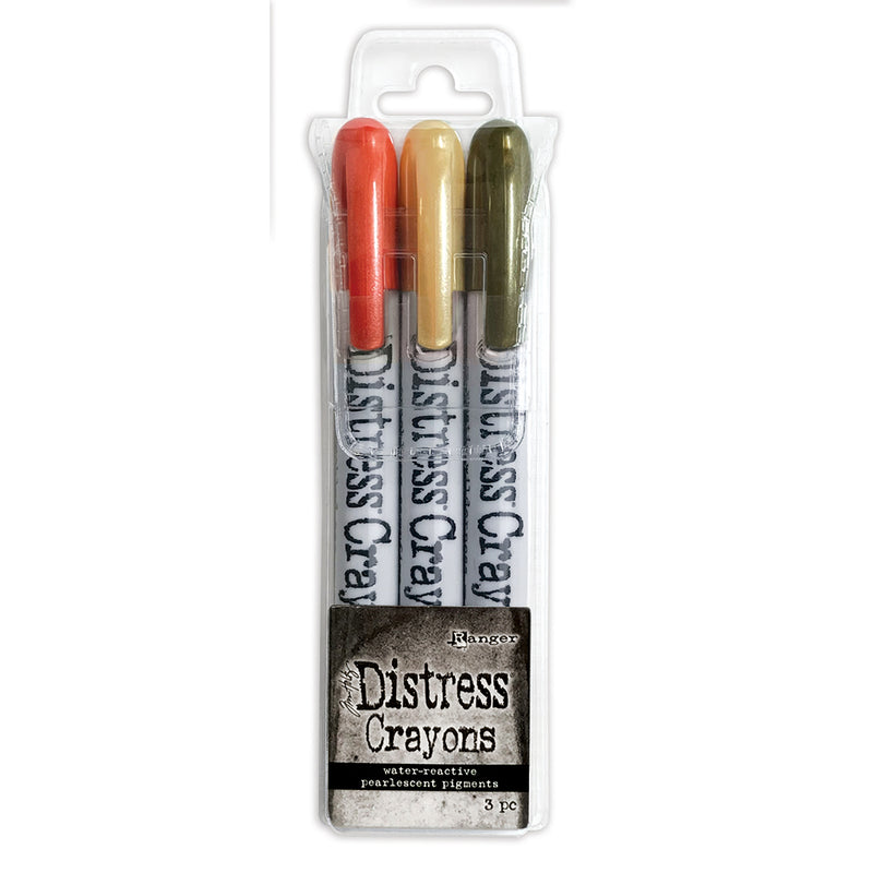 Tim Holtz Distress Crayon Pearl Set 3Pc - Halloween Set