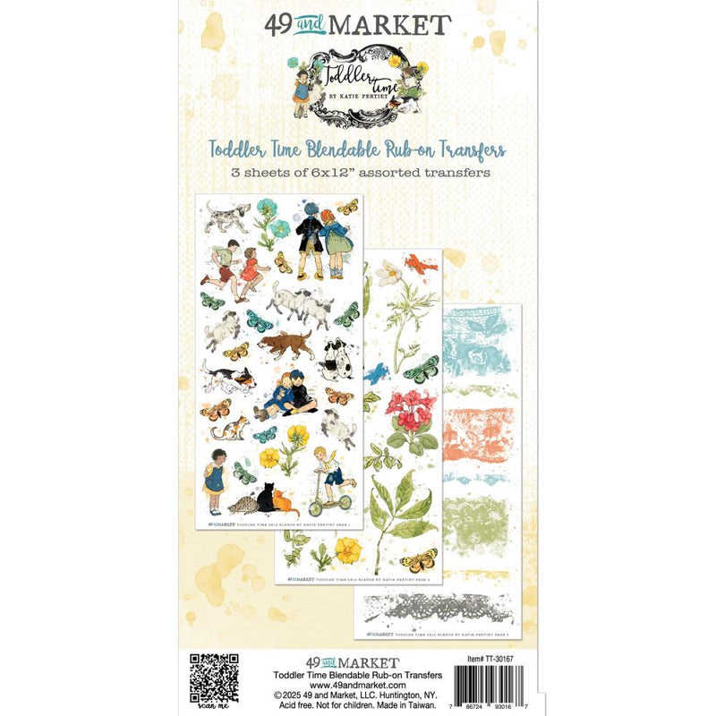 49 & Market Rub-on Transfers - Toddler Time Blendable, TT-30167