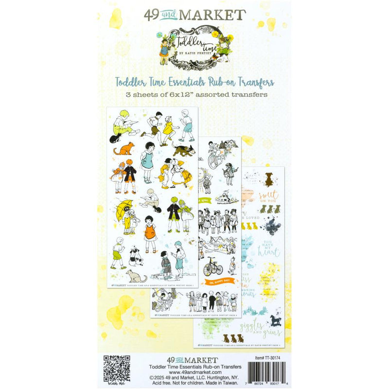 49 & Market Rub-on Transfers - Toddler Time Essentials, TT-30174