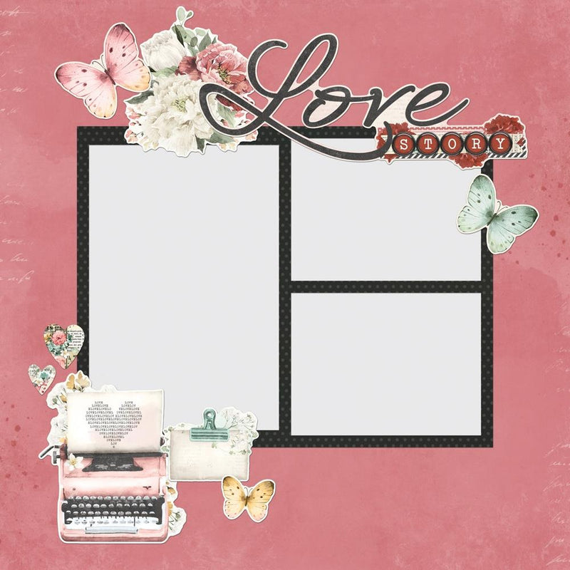 Simple Stories - Page Pieces - Simple Vintage Love Story, VLO21436