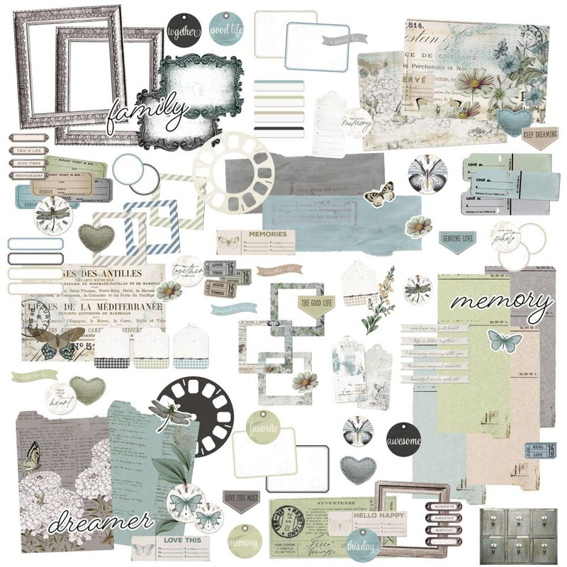 49 & Market Ephemera Bits - Vintage Artistry Moonlit Garden, VMG25712