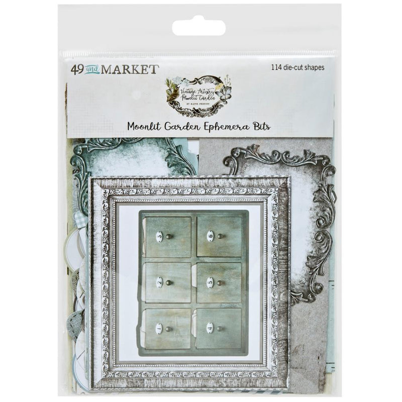 49 & Market Ephemera Bits - Vintage Artistry Moonlit Garden, VMG25712