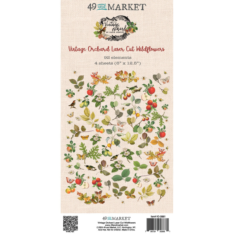 49 & Market - Laser Cut Wildflowers - Vintage Orchard, VO-28881