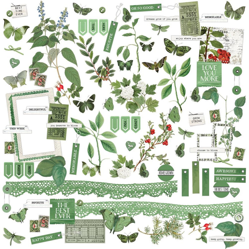 49 & Market Laser Cut Elements - Color Swatch: Willow, WCS-27983