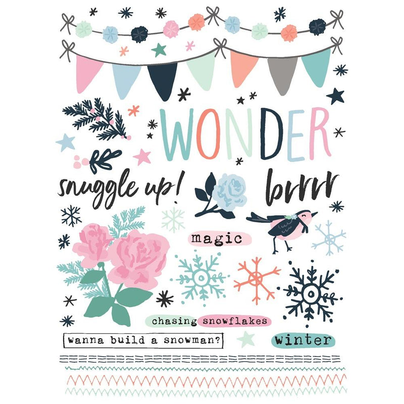 Simple Stories - Rub-Ons - Winter Wonder, WNW21221