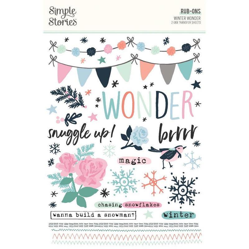 Simple Stories - Rub-Ons - Winter Wonder, WNW21221