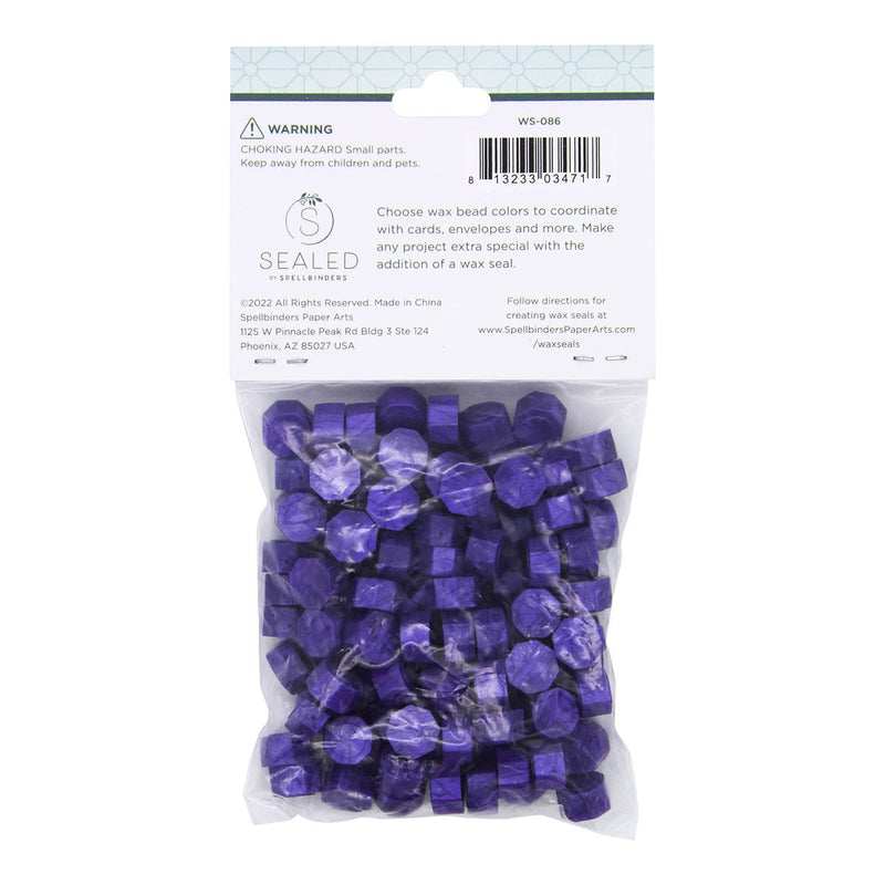 Spellbinders Wax Beads - Twilight Purple, WS-086