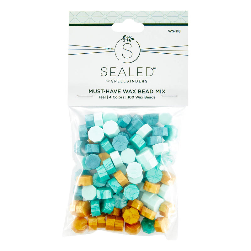 Spellbinders - Must Have Wax Bead Mix - Teal WS-118