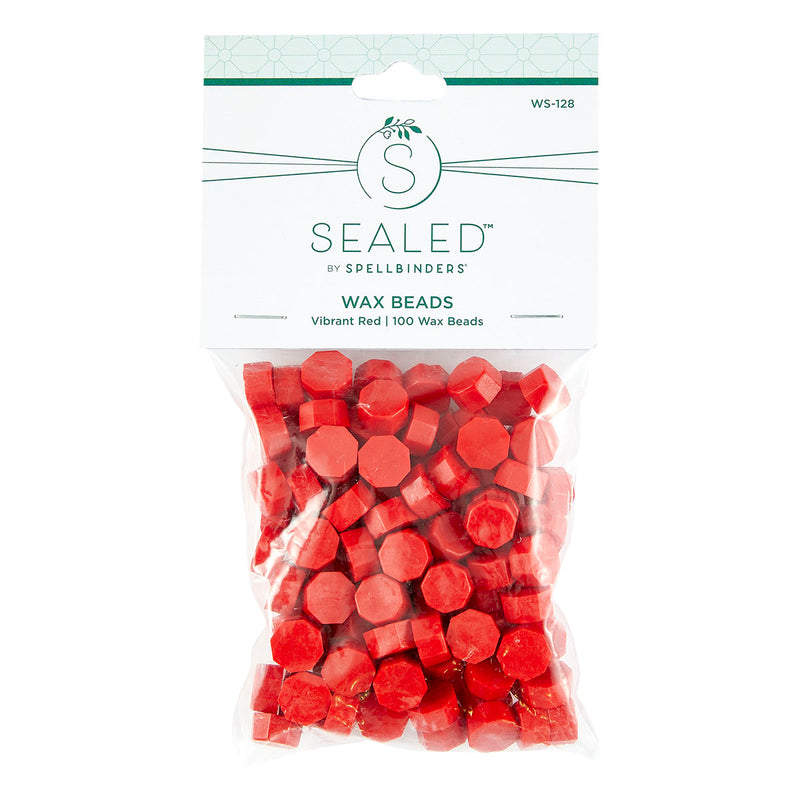 Spellbinders - Wax Beads - Vibrant Red, WS-128