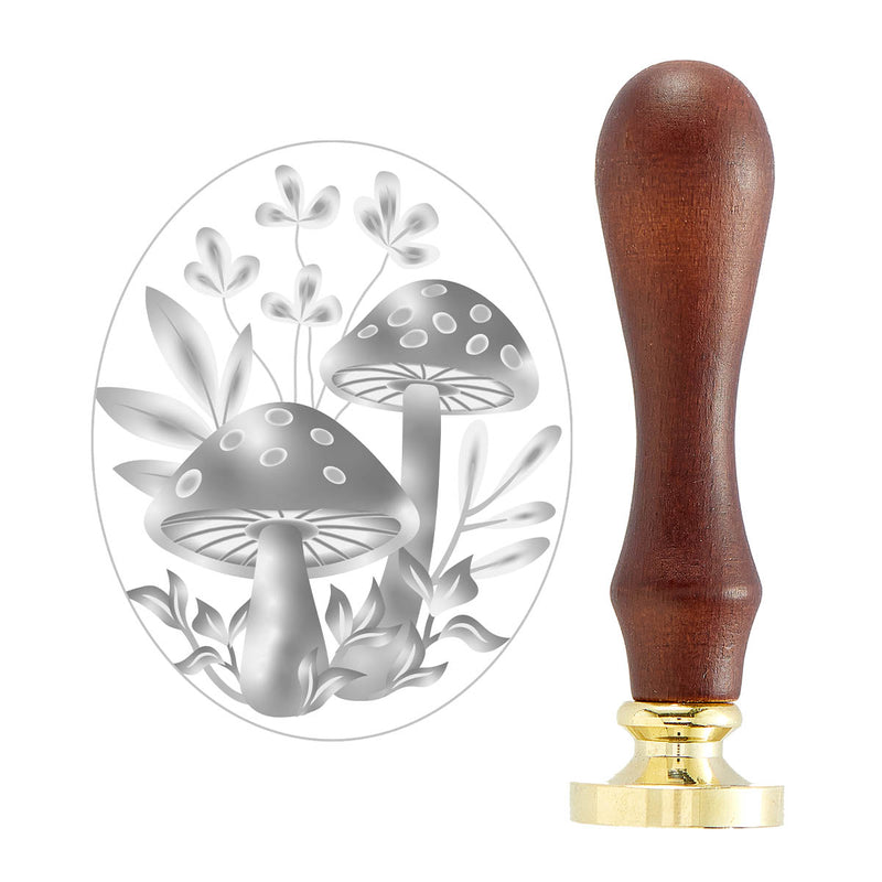 Spellbinders Brass Wax Seal Stamp - Forest Mushrooms 3D, WS3D-001