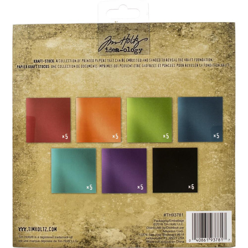 Tim Holtz Idea-Ology Kraft-stock Metallic Jewels, 8"X8" 36/Pc, TH93781, Retired