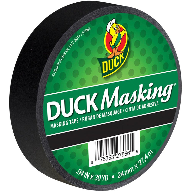 Duck Masking Tape .94"X30yd - Black, DMT10 (What Tim Holtz uses.)