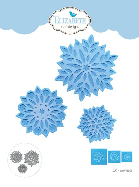 Elizabeth Craft Designs Die Set- Snowflakes, 1573