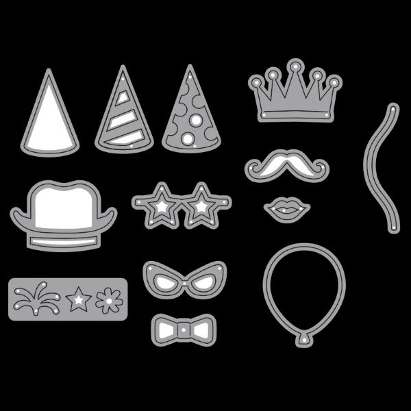 Elizabeth Craft Designs Die Set- Party Accessories, 1621