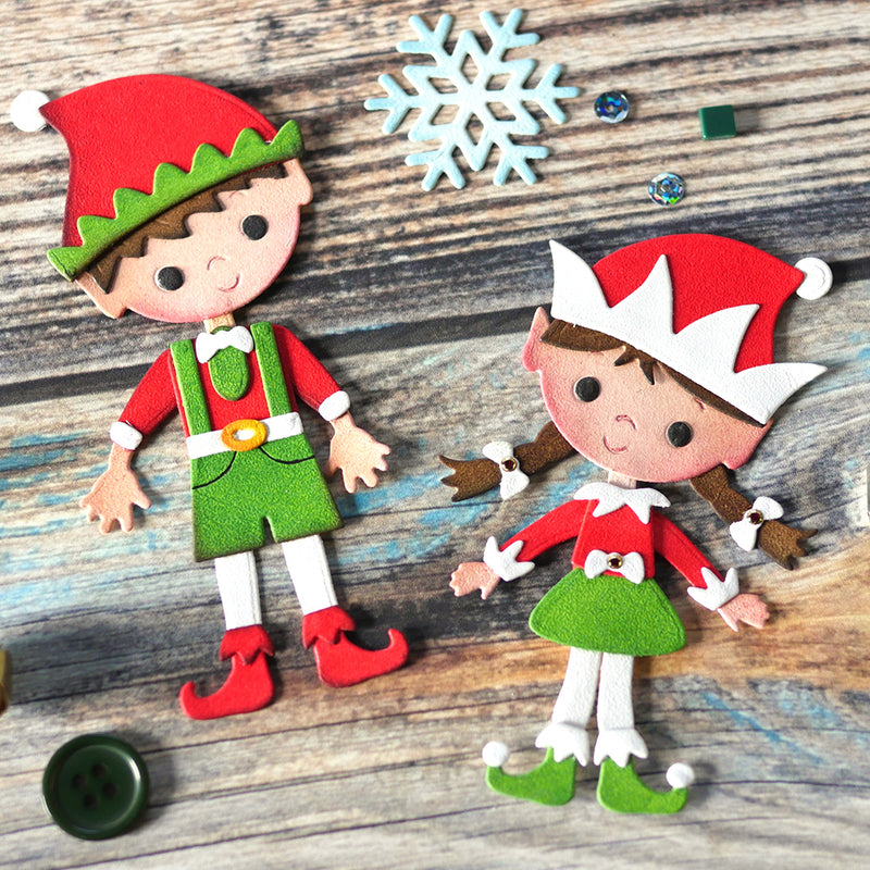 Elizabeth Craft Designs Die Set- Holiday Elf - His, 1827