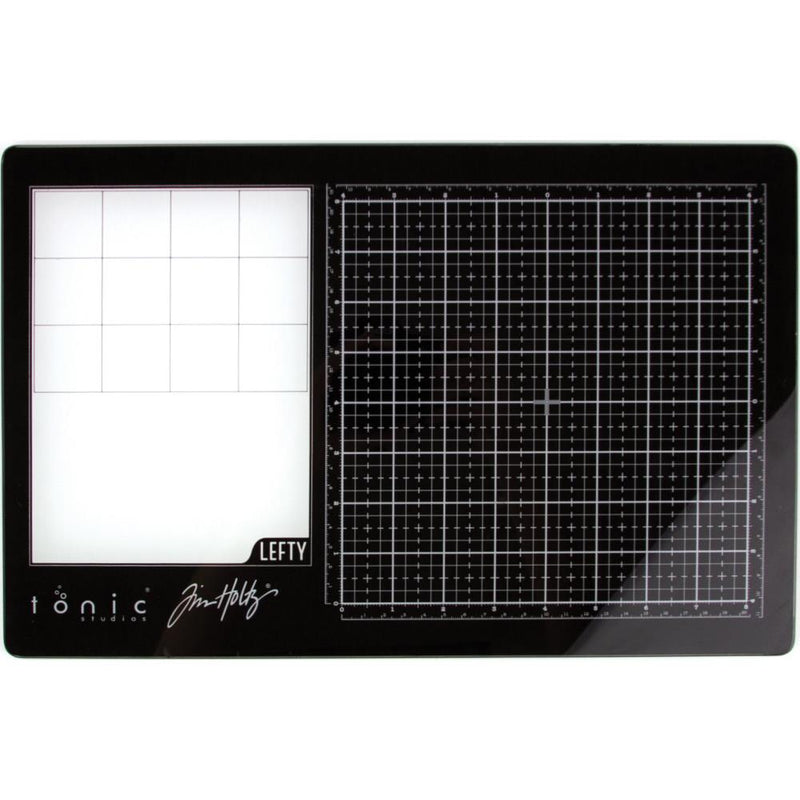 Tim Holtz Travel Glass Media Mat 10.25"X15.5" - LEFT-HANDED, 2632E