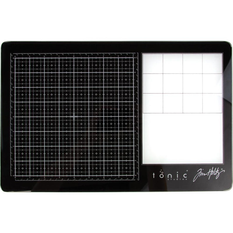 Tim Holtz Travel Glass Media Mat 10.25"X15.5" - RIGHT-HANDED, 2633E