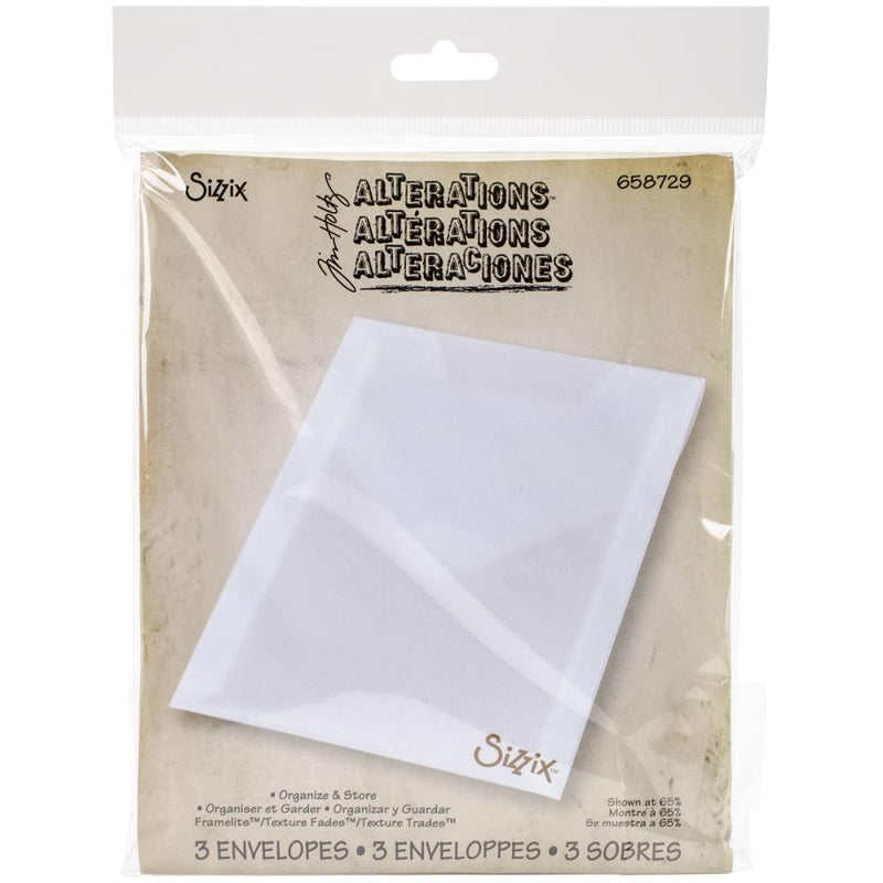 Sizzix Accessory - Storage Envelopes 3Pc, 658729 by: Tim Holtz