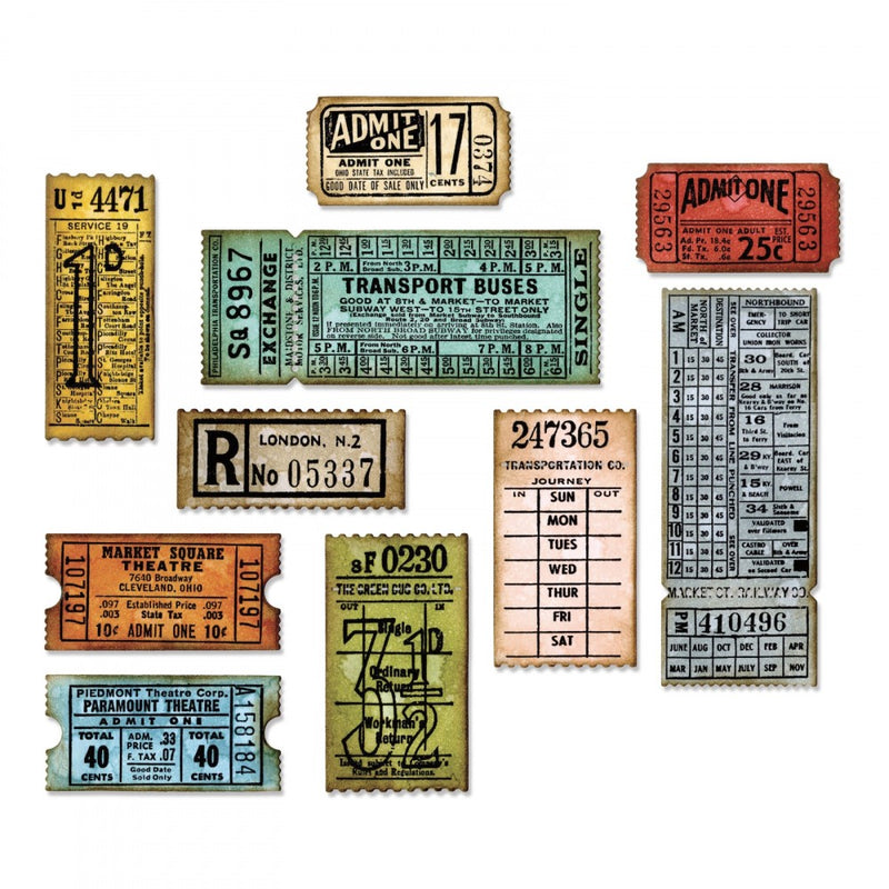 Sizzix Thinlits Die Set - Ticket Booth, 662698 by: Tim Holtz