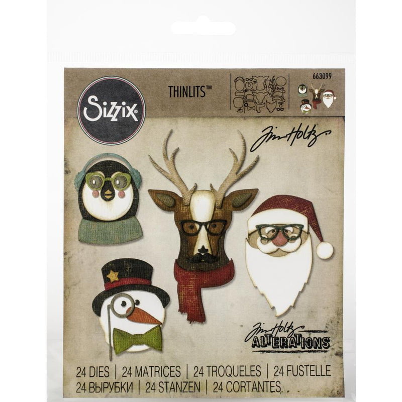 Sizzix Thinlits Die Set - Cool Yule 24Pc, 663099 by: Tim Holtz