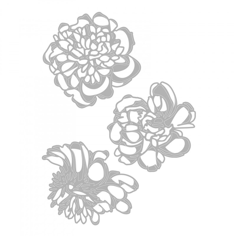 Sizzix Thinlits Die Set - Cutout Blossoms, 664161 by: Tim Holtz