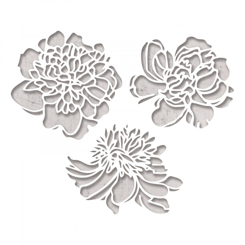 Sizzix Thinlits Die Set - Cutout Blossoms, 664161 by: Tim Holtz