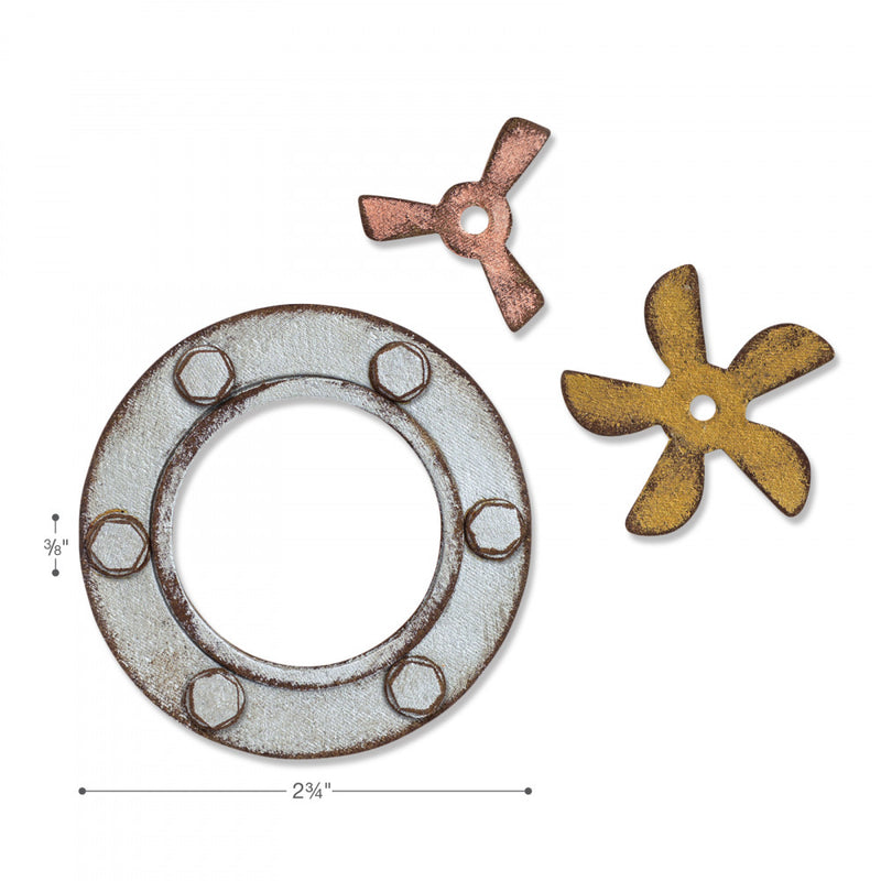 Sizzix Bigz Die - Steampunk Parts, 664185 by: Tim Holtz