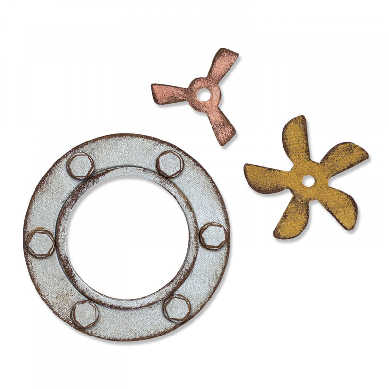 Sizzix Bigz Die - Steampunk Parts, 664185 by: Tim Holtz