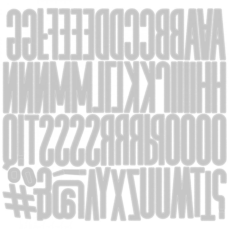 Sizzix Thinlits Die Set - Alphanumeric Classic Upper, 664223 by: Tim Holtz