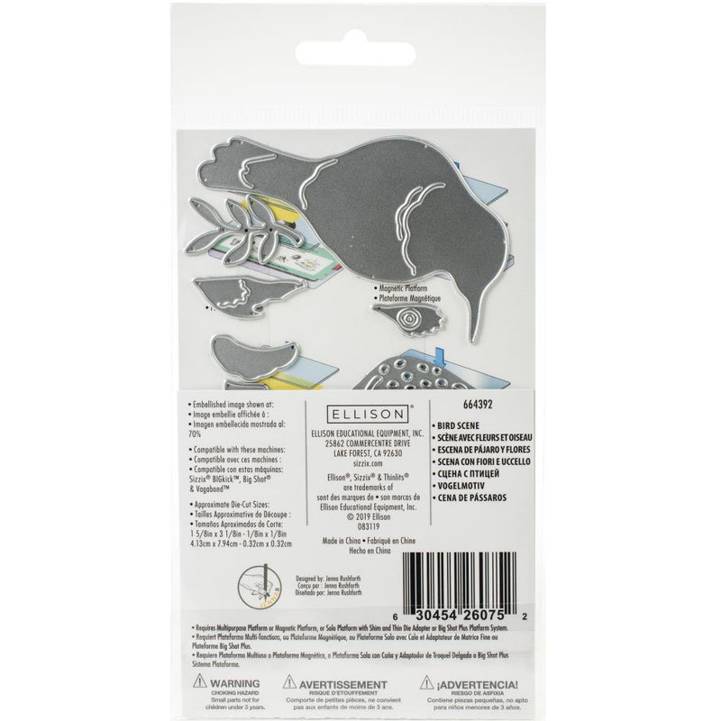 Sizzix Thinlits Die Set - Bird Scene, 664392 by: Jenna Rushforth, Retired