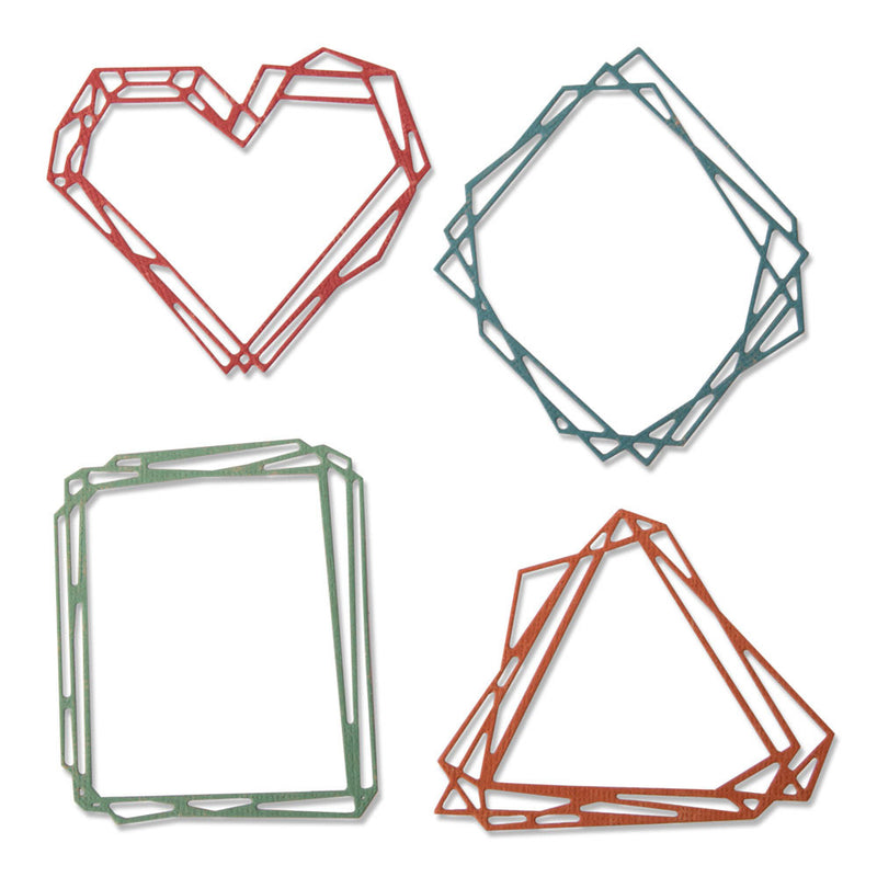 Sizzix Thinlits Die Set - Geo Frames, 664414 by: Tim Holtz