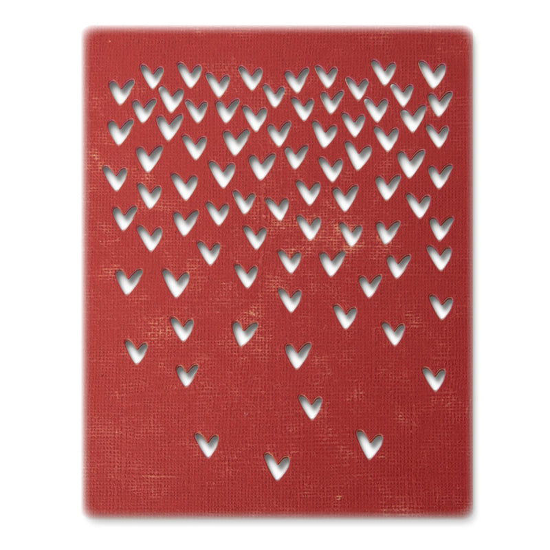 Sizzix Thinlits Die Set - Falling Hearts, 664415 by: Tim Holtz