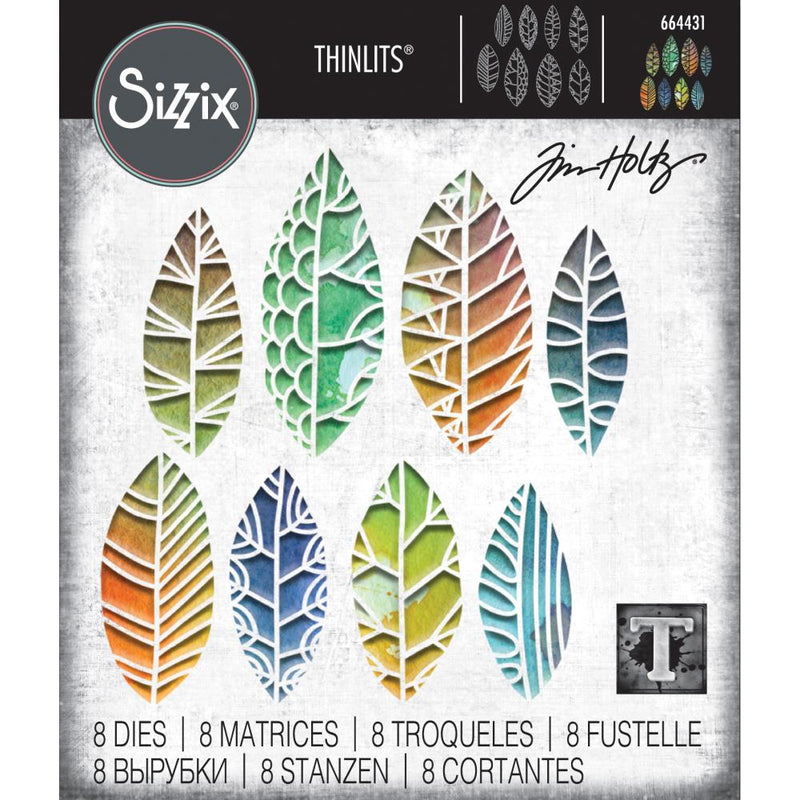 Sizzix Thinlits Die Set - Cut Out Leaves, 664431 by: Tim Holtz