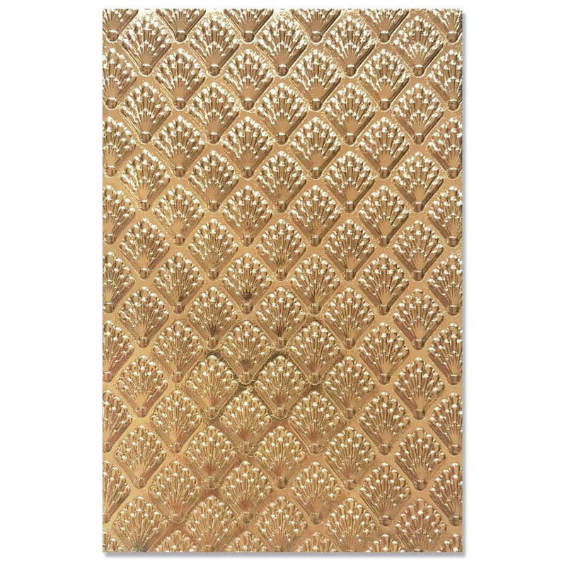 Sizzix 3-D Textured Impressions Embossing Folder - Shells, 664514 by: Jessica Scott