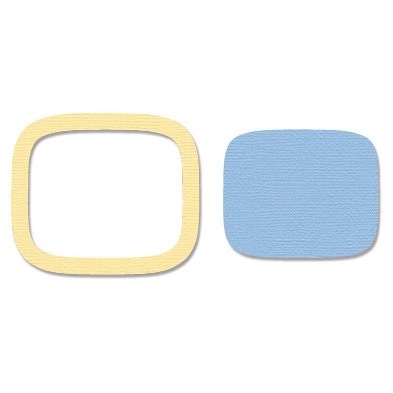 Sizzix Framelits Die Set 2Pc - Rounded Square, 664526