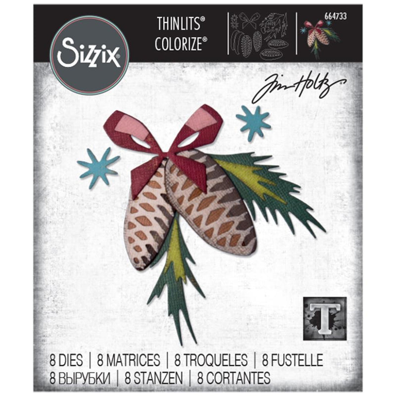 Sizzix Thinlits Die Set - Festive Trims, Colorize, 664733 by: Tim Holtz